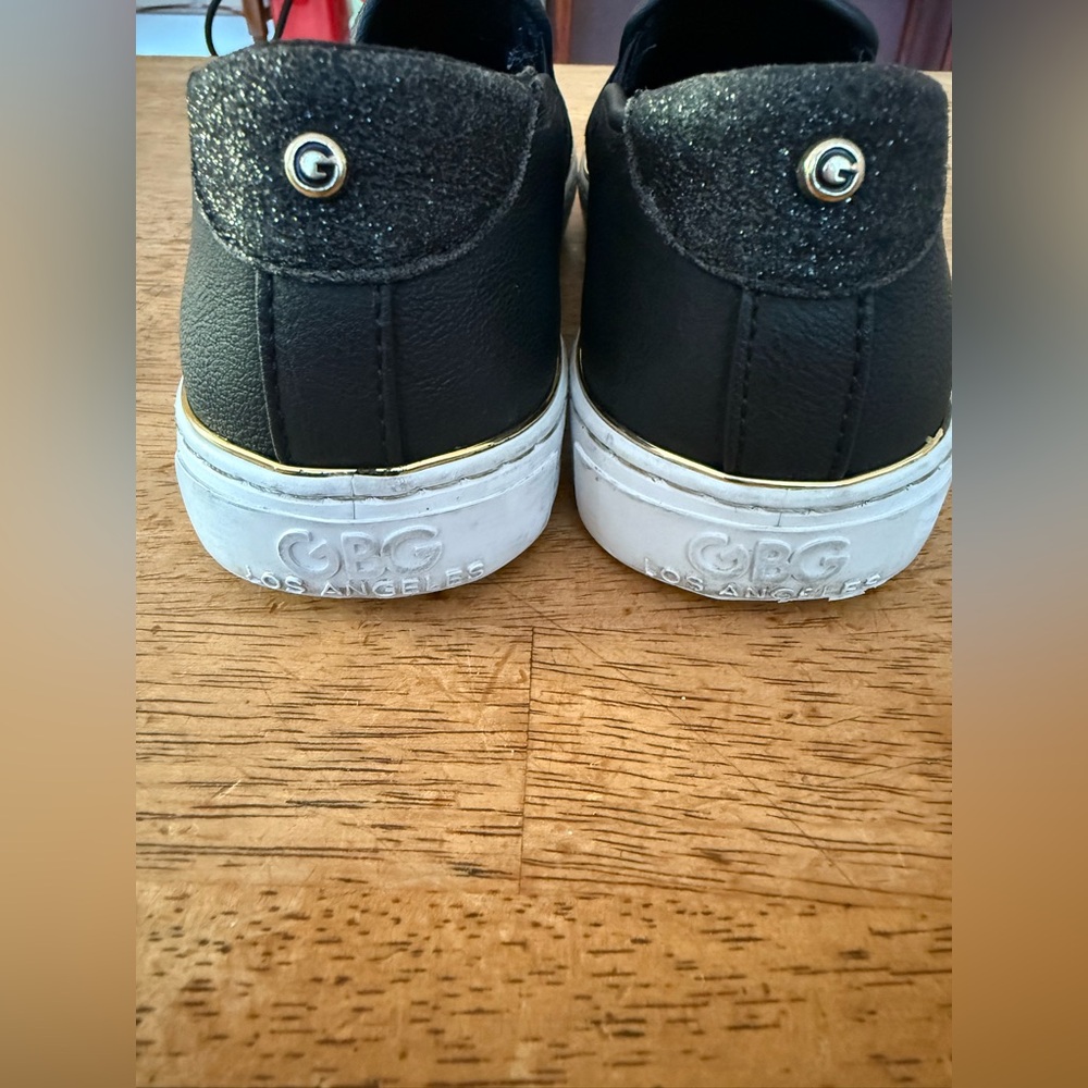 GBG Los Angeles Black Slip-On Loafers - Picture 3 of 5